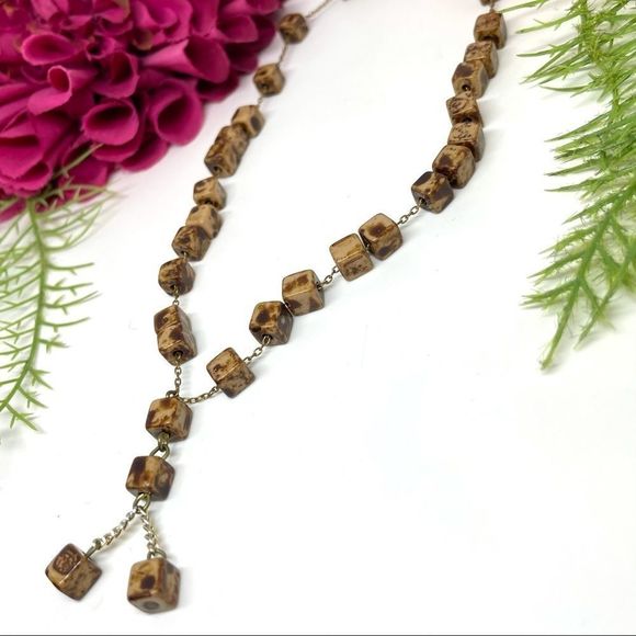 VINTAGE⚜️Unique Glass Marbled Prayer Beads On Chain - Picture 3 of 7